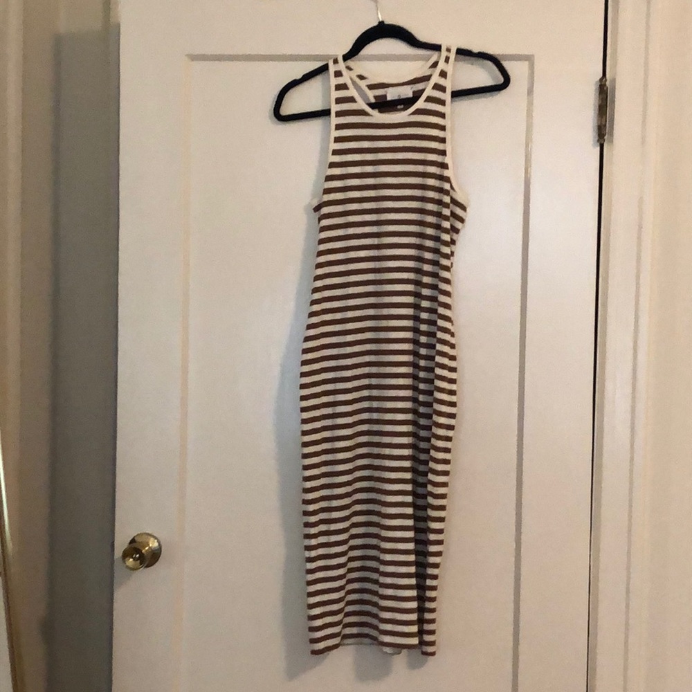 Lou & Grey Midi Stripe Racerback Dress
